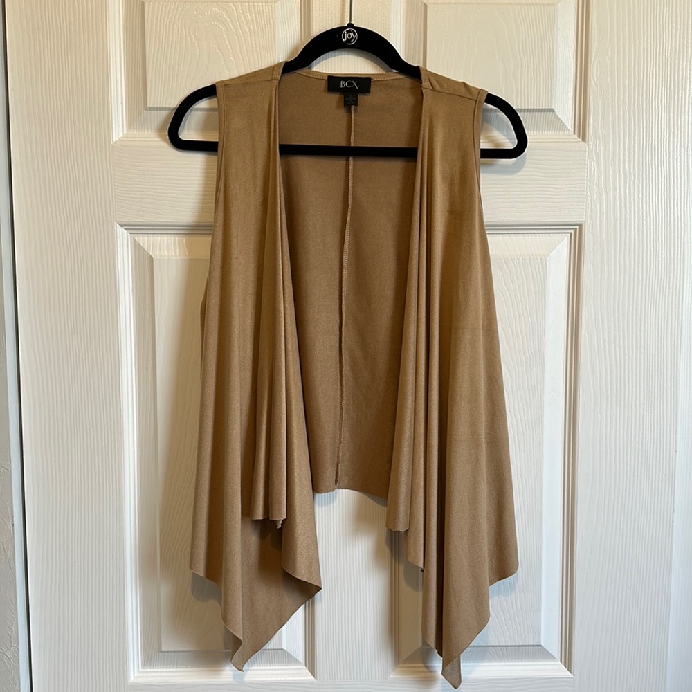 BCX Tan Suede Vest